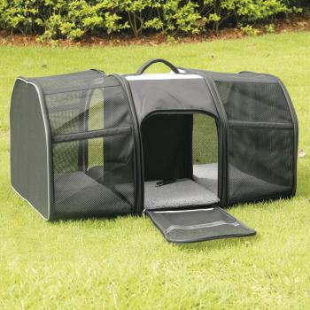 Hunde Transport Rucksack Castle von Nobby - Transporttasche für Hunde und Katzen bis 8 kg, ausklappbar